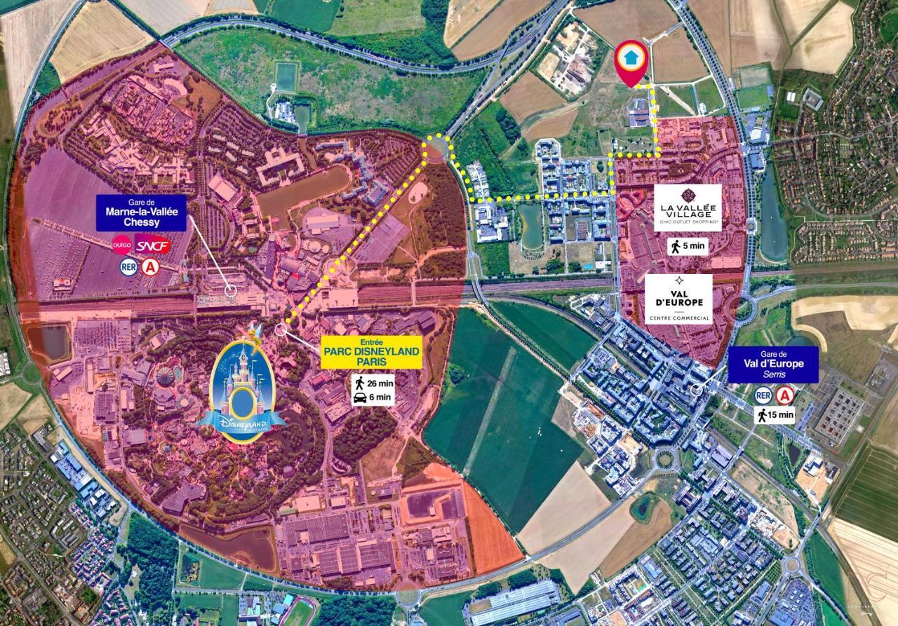 Disneyland-Paris 8Pers,Parking, Borne Recharge Ve, Wifi Serris Exterior photo